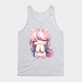 Shy Unicorn Tank Top